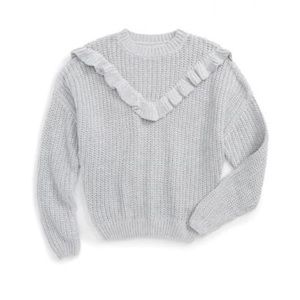 BLANKNYC Ruffle Knit Sweater